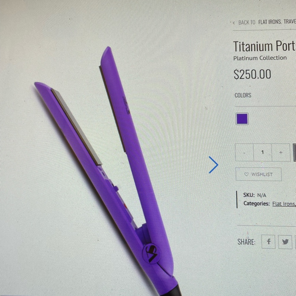 COPY - STRAIGHT AHEAD TITANIUM PORTABLE STRAIGHTENER